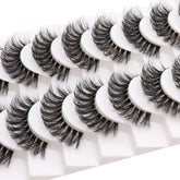 Cils russes Veleasha avec bande claire et effet D Curl pour un regard naturel.