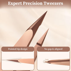 Velodios pince-pointue sourcils rose doré pour retrait net.