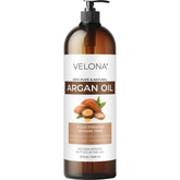 Velona Huile d’Argan – bouteille premium, nourrissant peau et cheveux.