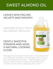 Texture soyeuse Velona — huile d'amande douce pour peau nourrie