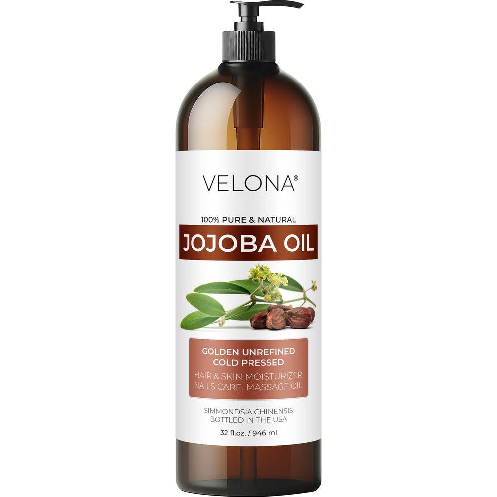 Velona huile jojoba – bouteille pompe pratique pour une application précise.