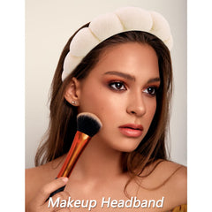 VELSCRUN bandeau-soin-visage-masque idéal pour appliquer des masques sans glissements.