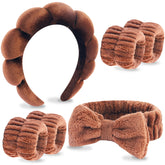 VELOSCRUN bandeau spa-visage, confort durable lors du lavage du visage.
