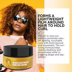 Cheveux après séchage affichant définition et douceur