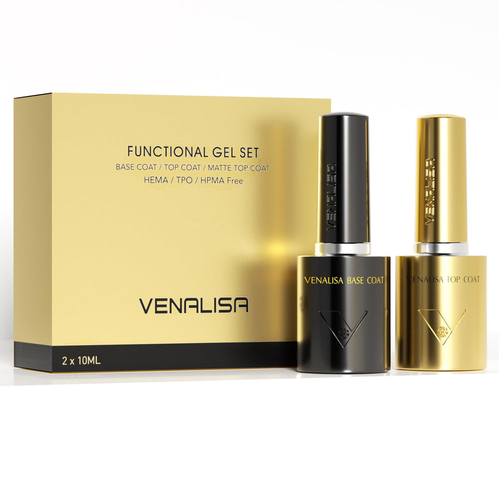 Base coat sans essuyage Venalisa sur ongles, base durable.