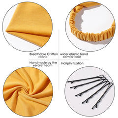 Vercret bandeau cheveux boho triangle avec pin séparé, fixation ajustable et anti-glisse.