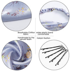 Vercret foulard cheveux, clip anti-glissement pour une coiffure rapide.