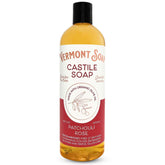 Vermont Castile Patchouli Rose : bouteille, soin polyvalent pour peau sensible et cheveux