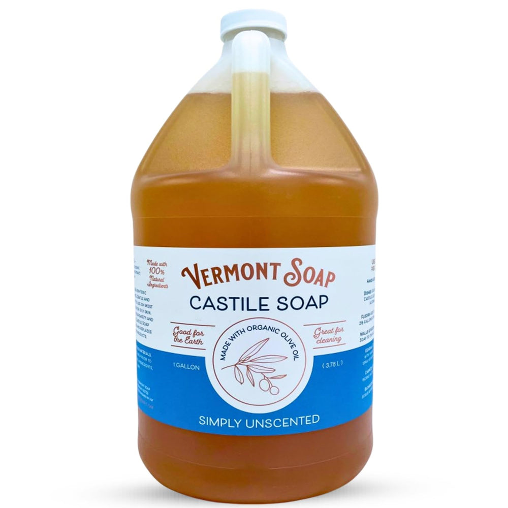 VERMONT SOAP savon-castile-liquide-sans-parfum, douceur idéale pour peau sensible.