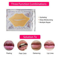 Gel patch VERONNI 24K, soin nourrissant à base de collagène pour lèvres