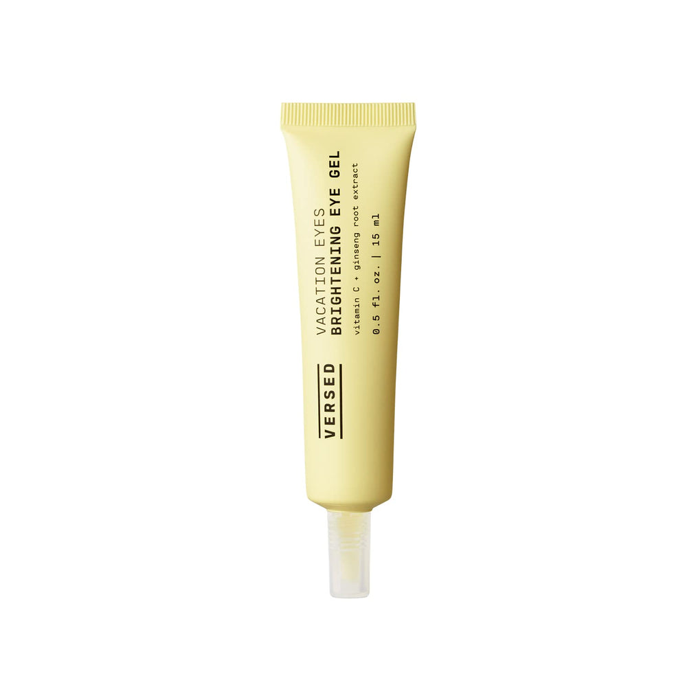 Versed – bouteille du gel éclaircissant pour les yeux illustrant le produit