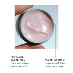 Versed Zero-G Crème Yeux, texture veloutée qui lisse les ridules.