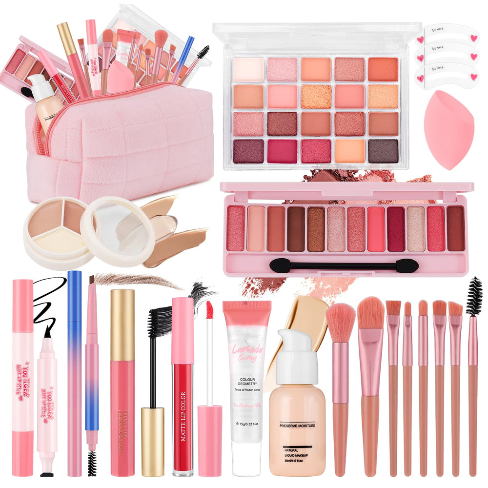 VESPRO kit-maquillage tout-en-un pour débutants, prêt à l'emploi