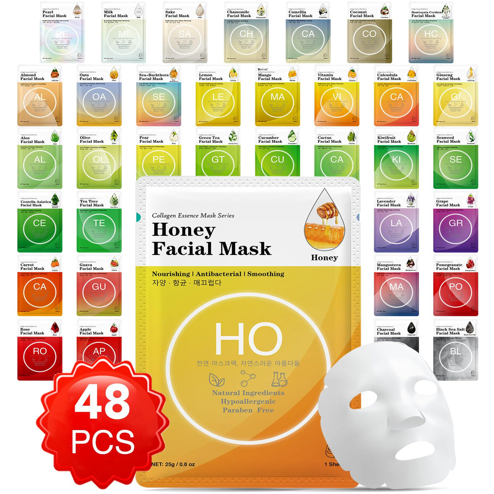 VESPRO masque essence collagène visage, hydratation en profondeur et douceur.