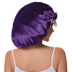 Bonnet satin à bande ajustable Vettres, s'adapte à toutes les têtes toute la nuit.