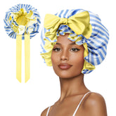 Bonnet satin Vettres, couverture entière pour tous types de cheveux, nuit sans glissement.