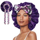 Bonnet Vettres en satin pour dormir, protégeant les cheveux des frottements nocturnes.