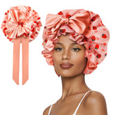 Bonnet satin Vettres pour dormir, avec lien réglable, confort nocturne assuré.
