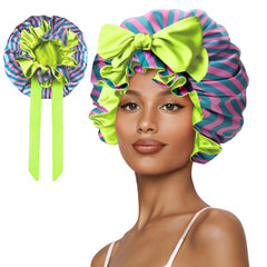 Vettres bonnet-soie-dormir protège les cheveux pendant le sommeil et préserve les coiffures.
