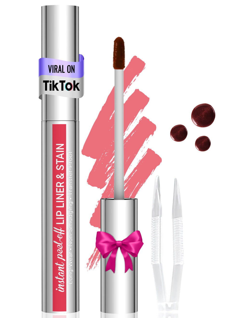 L'étui élégant du Lip Stain Vevivia Beauty prêt à l'emploi au quotidien.