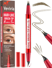 Vevivia Beauty – Crayon sourcils à double tête pour un remplissage naturel.