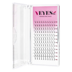 VEYES INC Spike Lash Extensions dans l'étui, prêt pour traitement en salon pro.