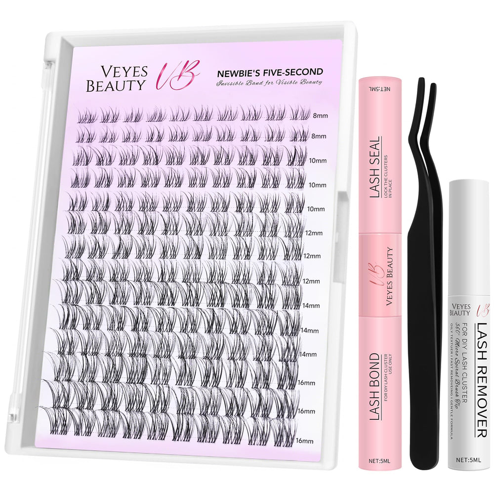 VEYESBEAUTY Aliva kit d’extensions en grappes – emballage prêt à l’emploi pour débutants.