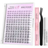VEYESBEAUTY Aliva kit d’extensions en grappes – emballage prêt à l’emploi pour débutants.