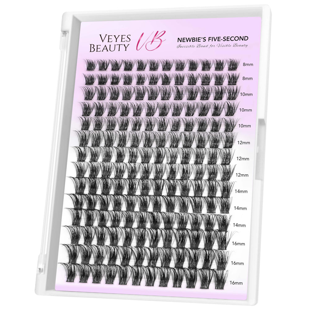 VEYESBEAUTY Bomb Cluster Cils pour un volume personnalisé et léger.