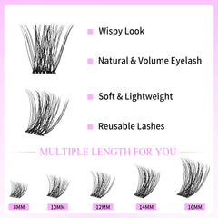 VEYESBEAUTY Clusters Douces PBT : fibres souples et confortables.