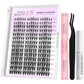 VEYESBEAUTY kit clusters cils application facile pour un regard naturel et rapide.