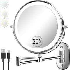 Miroir VFD 30x/1x pour le visage et le maquillage précis.
