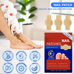 Application facile et sans résidu des patchs VFFWBB sur les ongles.