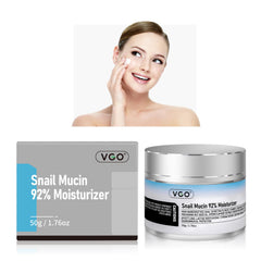 Crème VGO Escargot 92 emballage: hydratation durable et look élégant.