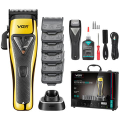 VGR 015 tondeuse professionnelle sans fil avec boîtier métal pour une coupe précise et durable.