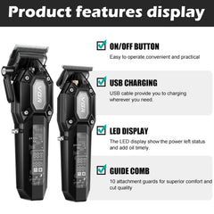 VGR design transparent avec affichage LED pour surveiller la batterie en temps réel.