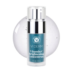 VI DERM Concentré Vitamin C, bouteille lumineuse qui révèle l’éclat du teint.