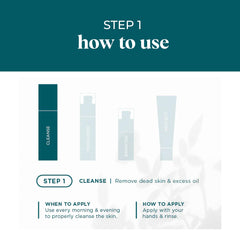 VI DERM Gentle Purifying Cleanser extrait de saule — exfoliation douce.