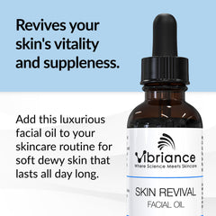 Texture satinée et nourrissante de l huile visage Vibriance.