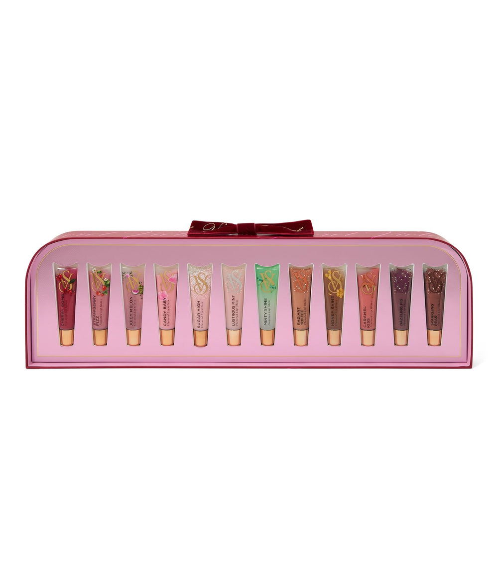Coffret Victoria's Secret 12 rouges à lèvres, idéal pour cadeaux et looks quotidiens.
