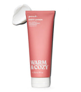 Victoria's Secret PINK Warm & Cozy: bouteille satinée et parfum réconfortant pour la peau.