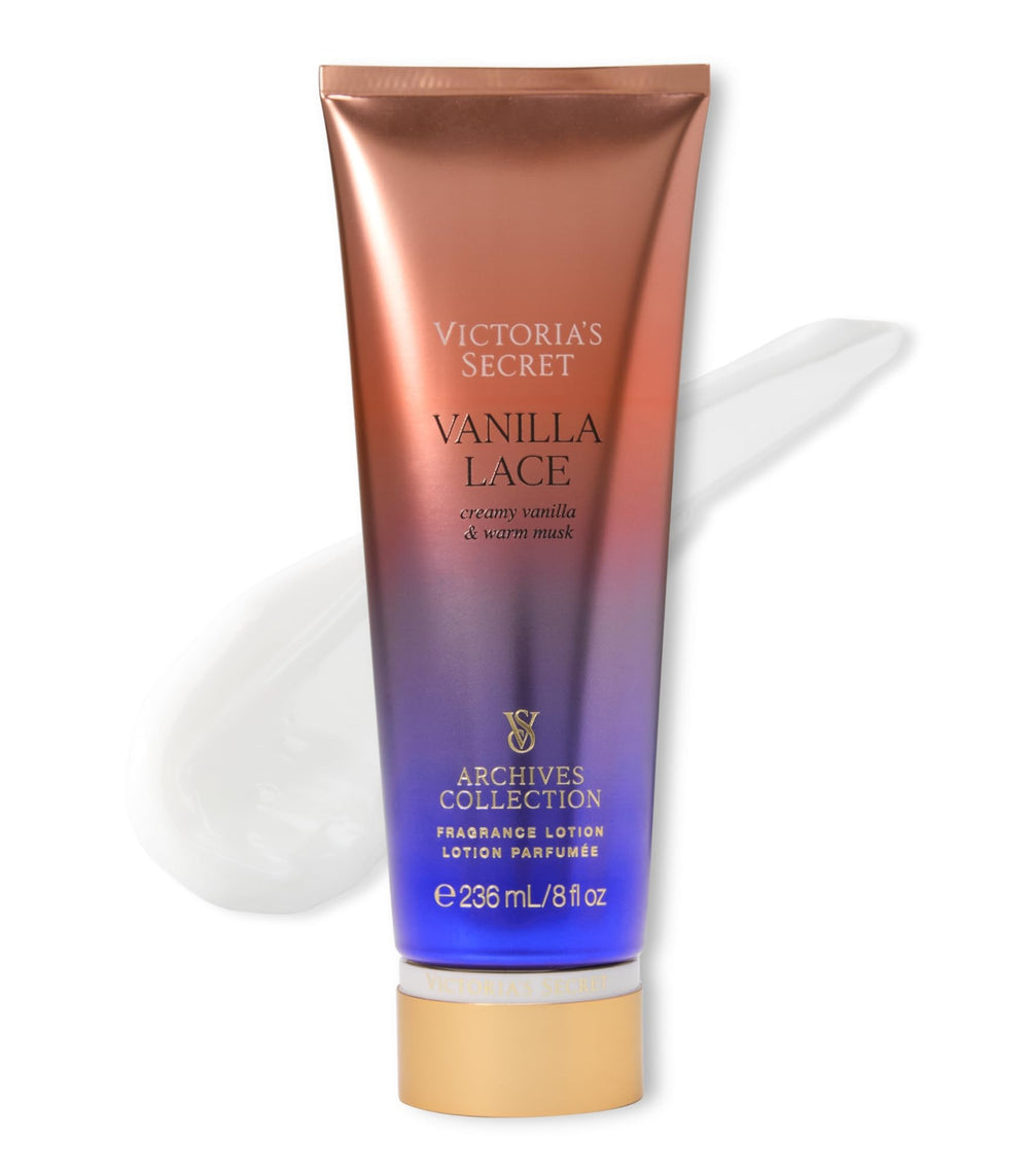 Victoria's Secret Vanilla Lace - flacon visible, hydratation douce et parfum durable.