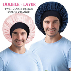 Vidsel bonnet satin pour cheveux bouclés, adapté à la plupart des tailles