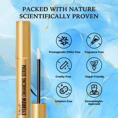 Formule VieBeauti sans parfum, douce pour les peaux sensibles autour des sourcils.