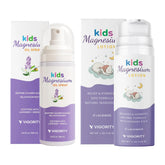 Lotion magnésium pour enfants Vigority à la lavande, texture apaisante.
