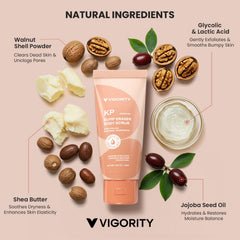 Vigority KP Bump Eraser acide glycolique: élimine les cellules mortes en douceur.