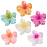 Barrettes Vigorpace fleurs hibiscus hawaïen, ajout vibrant pour un look estival durable.