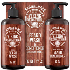 Viking Revolution barbe-lavage-bouteille: nettoyage en douceur et brillance naturelle.