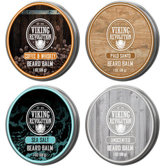 Baume à barbe Viking Revolution Café et Whisky pour dompter et lisser.