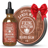 Baume barbe Viking Revolution santal, texture onctueuse nourrissant la barbe.